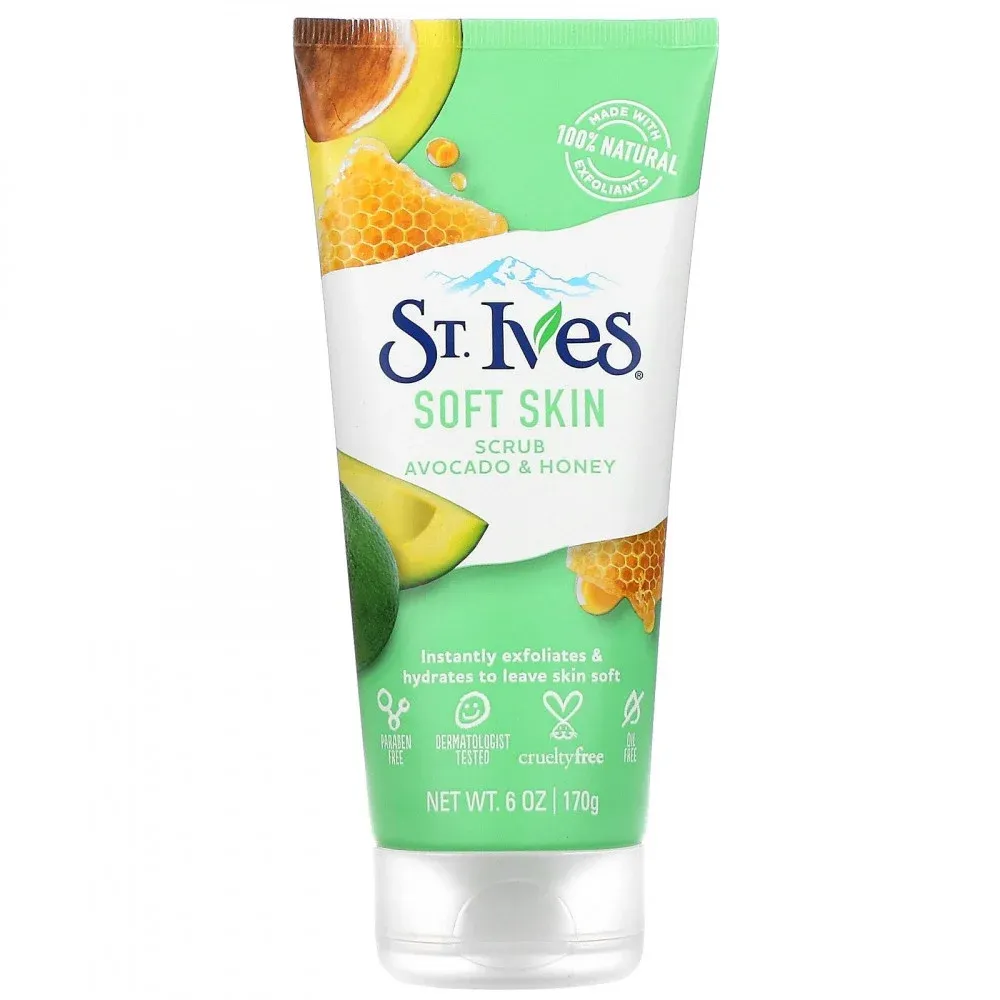 imageye___-_imgi_70_5ZT5JiyXJNAv7ADtcvPEL1FLyKkR10PXfdTwOG78 St. Ives Soft Skin Scrub Avocado & Honey - Image 1