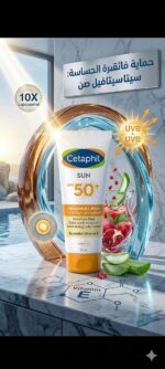 ⁦لوشن واقي الشمس سيتافيل صن ليبوزومال لحماية فائقة SPF 50+ - 50 مل (Cetaphil SUN Liposomal Lotion Very High Protection SPF 50+)⁩ - الصورة ⁦4⁩